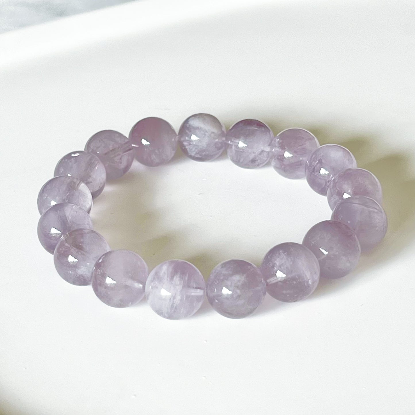 Crown Chakra Natural Lavender Amethyst Crystal Bracelet-Ninaouity