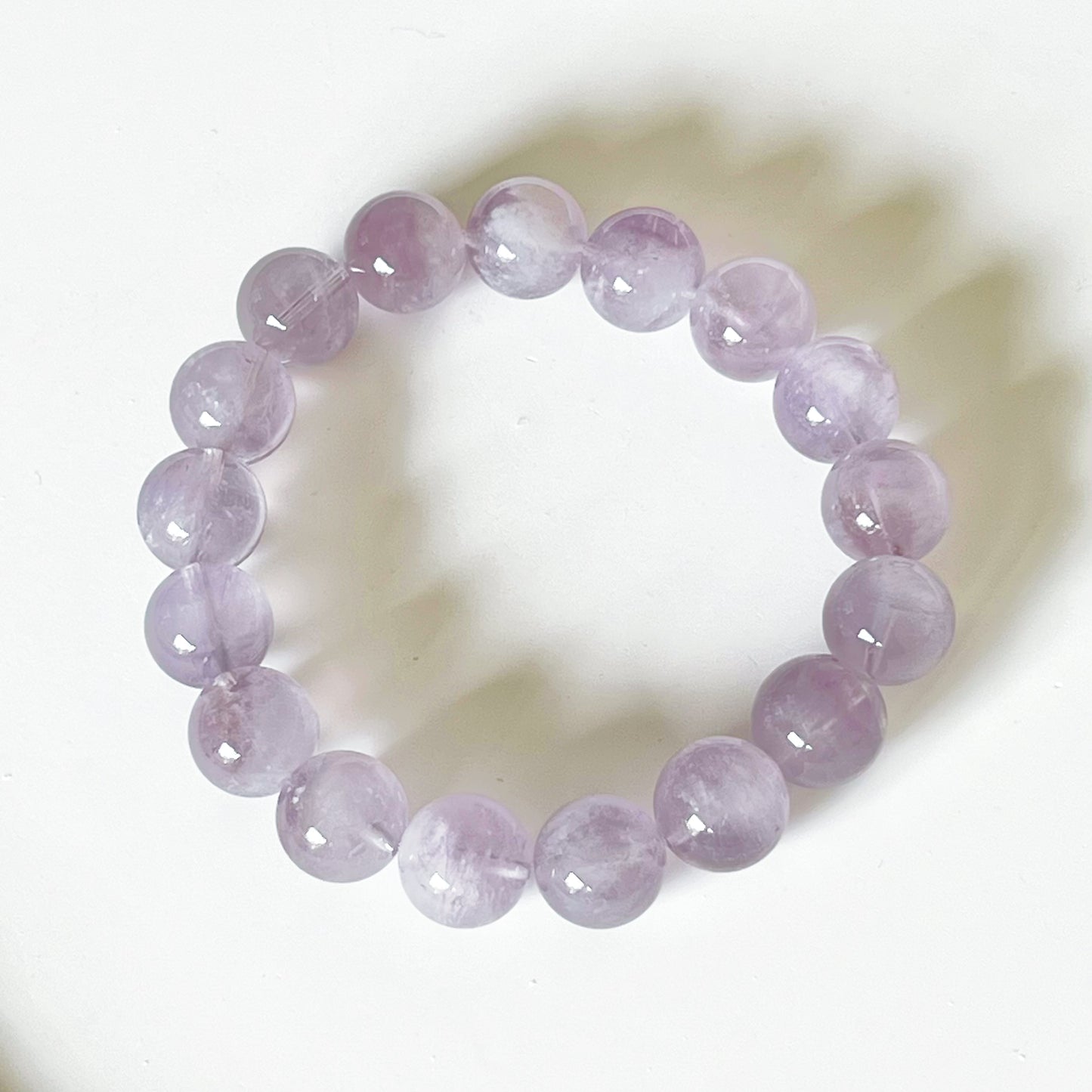 Crown Chakra Natural Lavender Amethyst Crystal Bracelet-Ninaouity