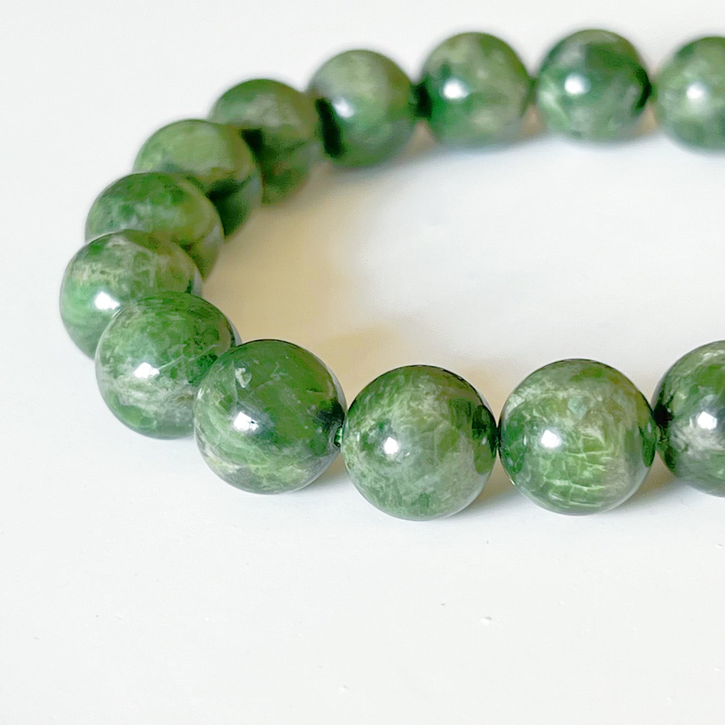 Heart Chakra Green Diopside Crystal Bracelet-Ninaouity