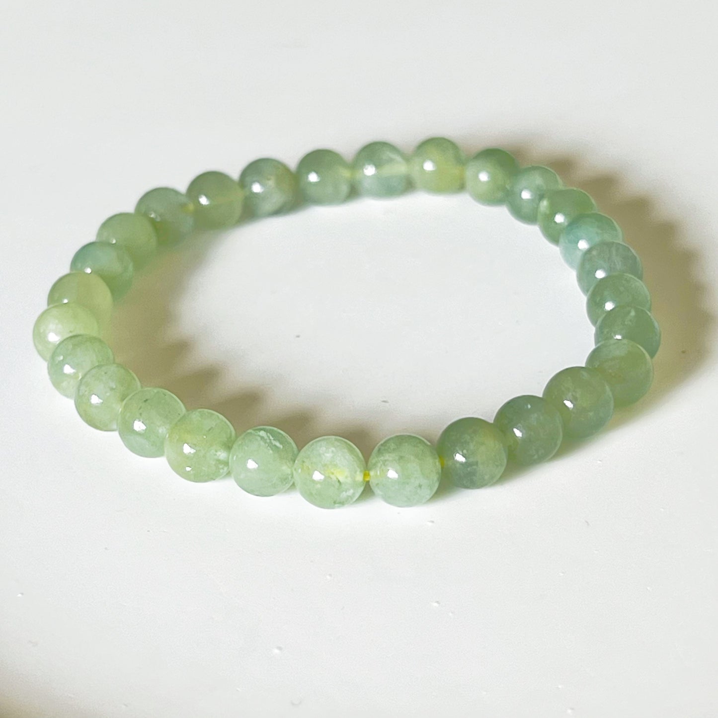 Heart Chakra Green Beryl Crystal Bracelet-Ninaouity