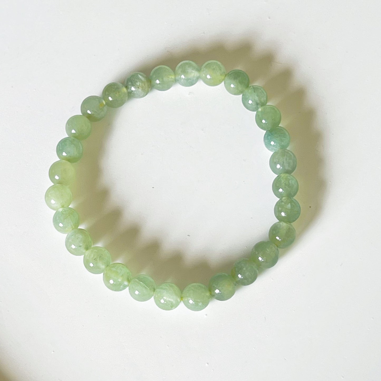 Heart Chakra Green Beryl Crystal Bracelet-Ninaouity