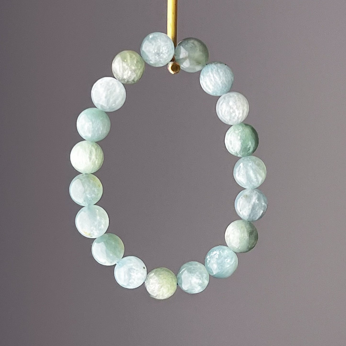 Heart Chakra Light Green Lepidolite Crystal Bracelet-Ninaouity
