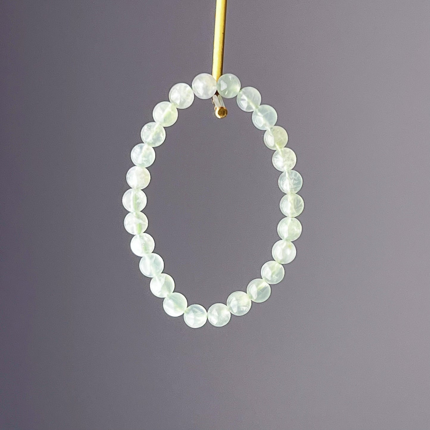 Heart Chakra Green Prehnite Crystal Bracelet-Ninaouity