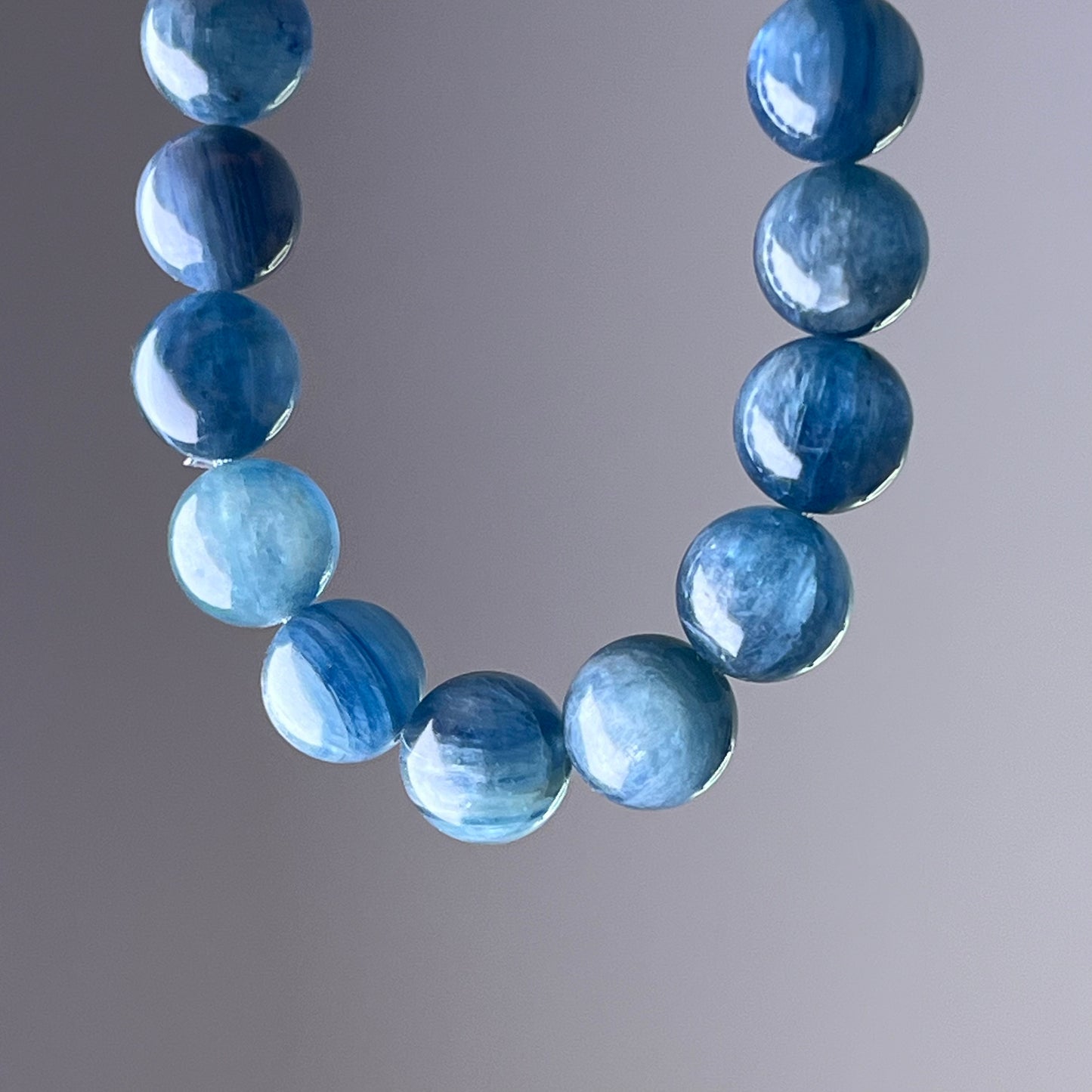 Throat Chakra Blue Green Kyanite Crystal Bracelet-Ninaouity