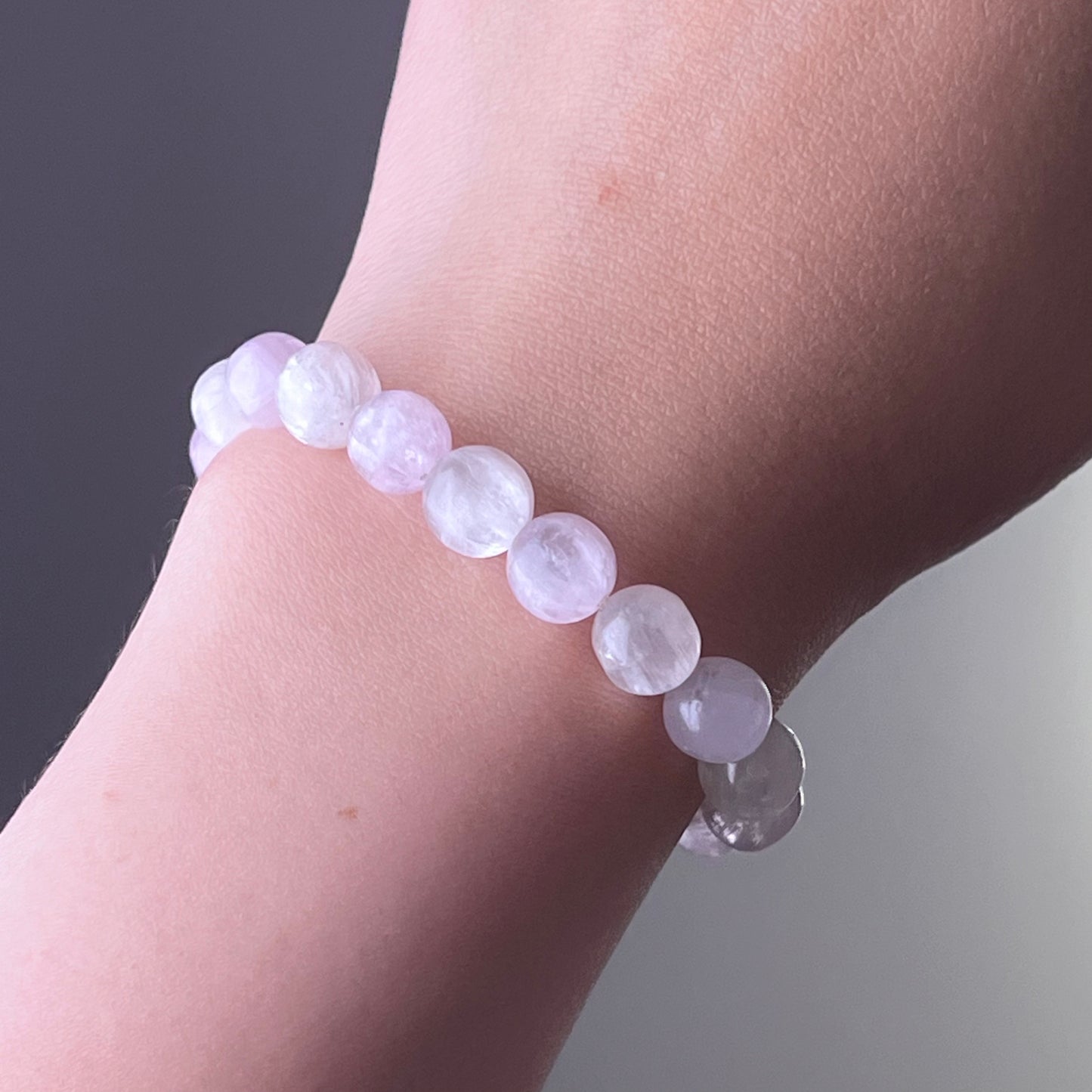 Heart Chakra Purple Kunzite Crystal Bracelet-Ninaouity