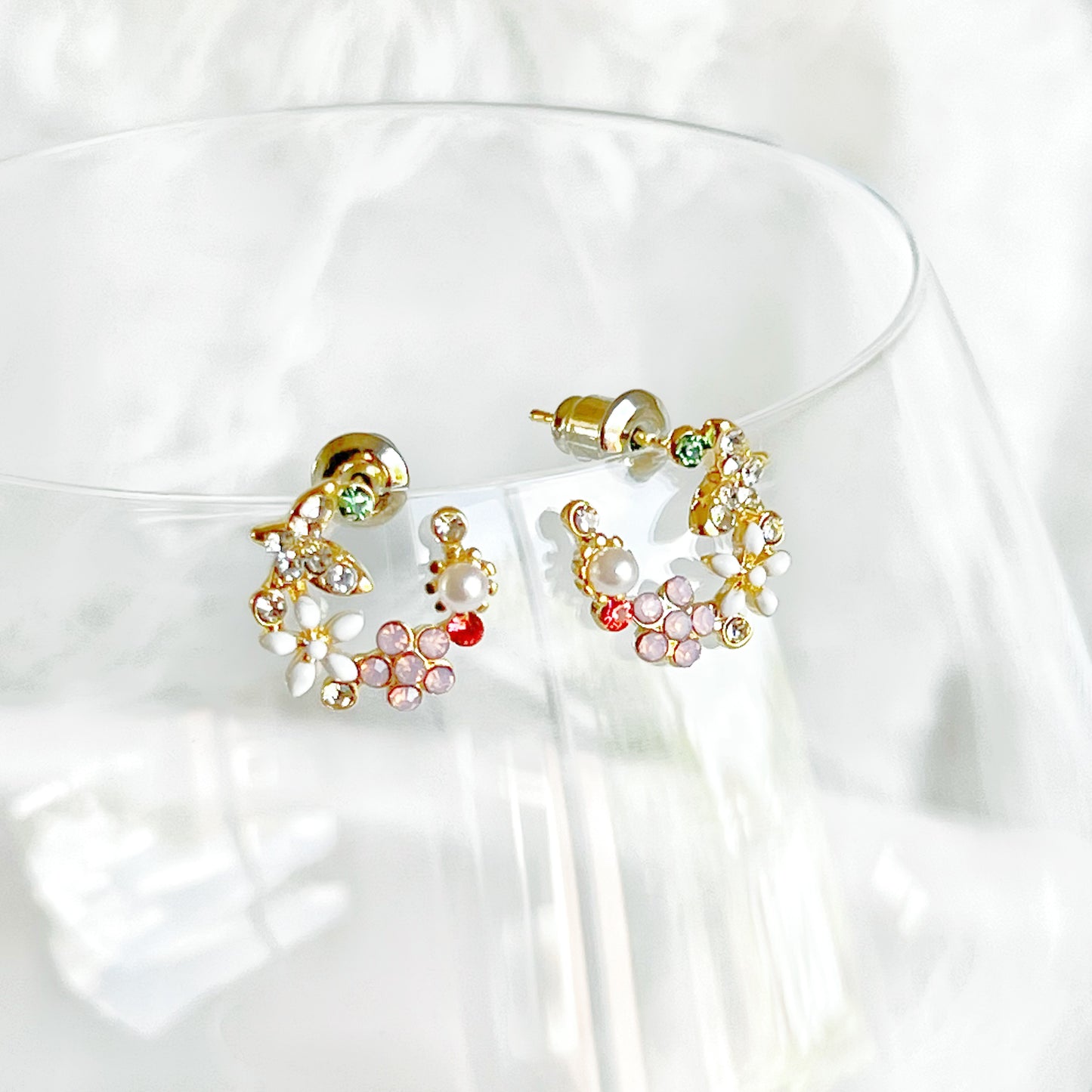 Wild Flowers Wreath Earrings-Ninaouity