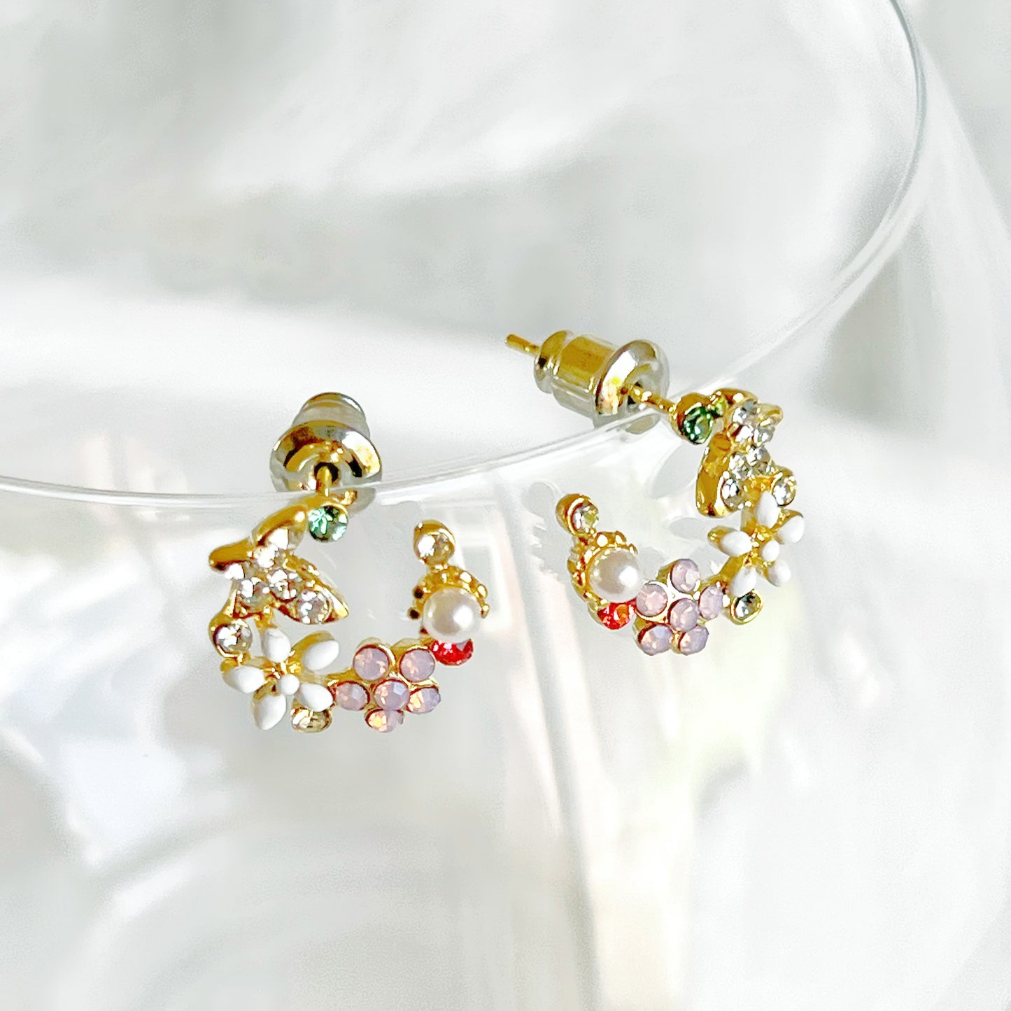 Wild Flowers Wreath Earrings-Ninaouity