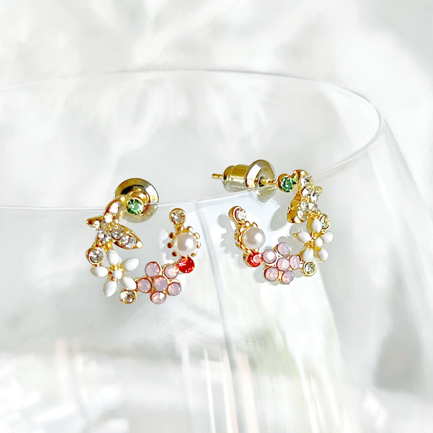 Wild Flowers Wreath Earrings-Ninaouity