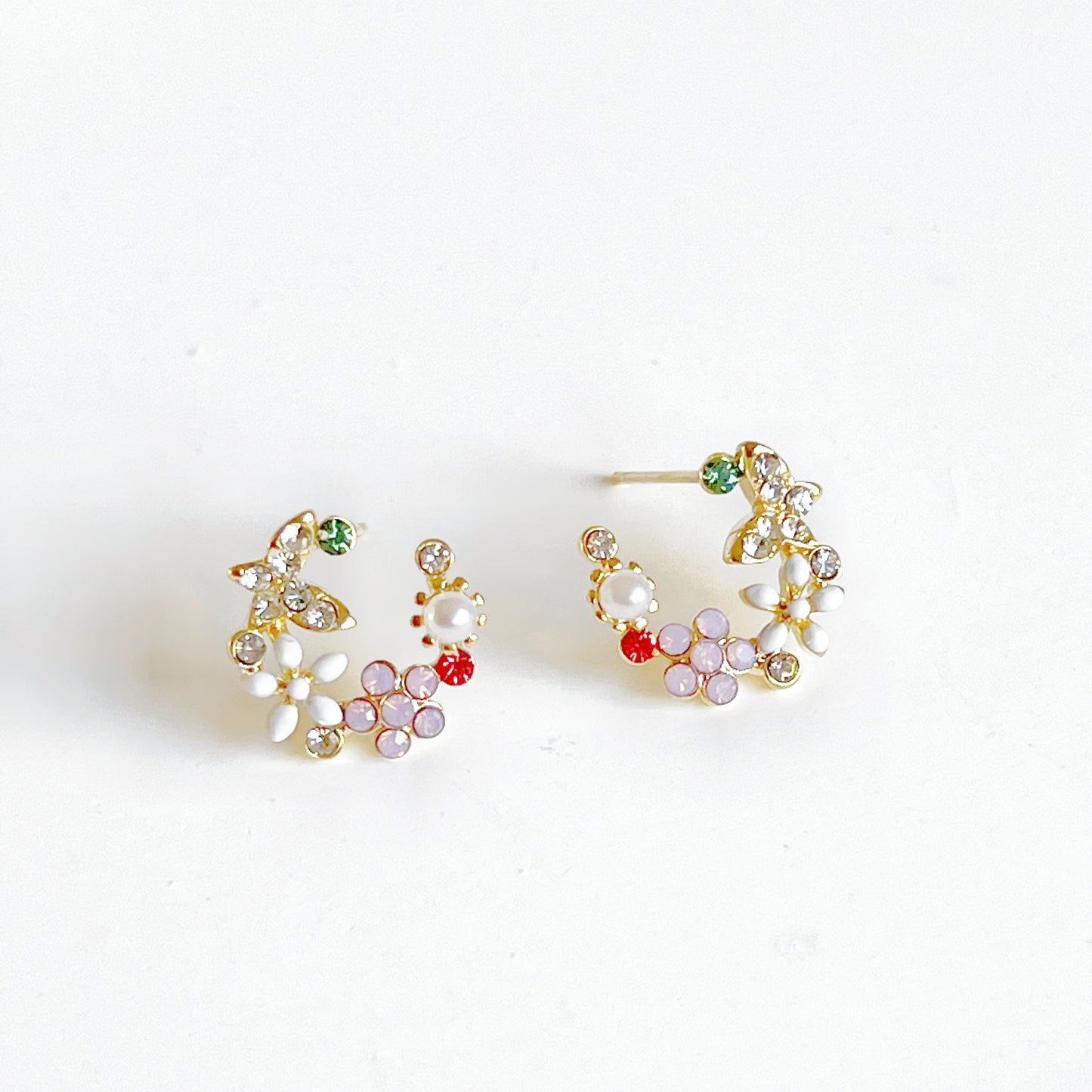 Wild Flowers Wreath Earrings-Ninaouity