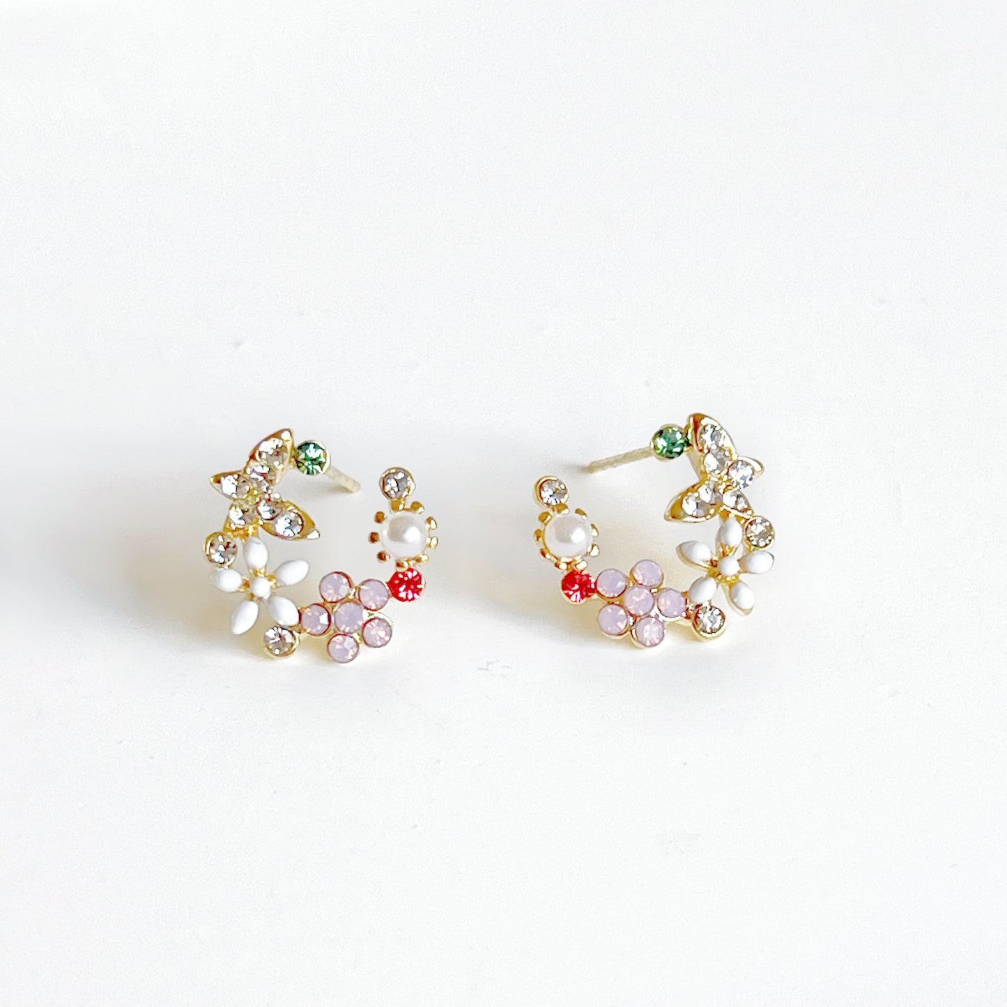 Wild Flowers Wreath Earrings-Ninaouity