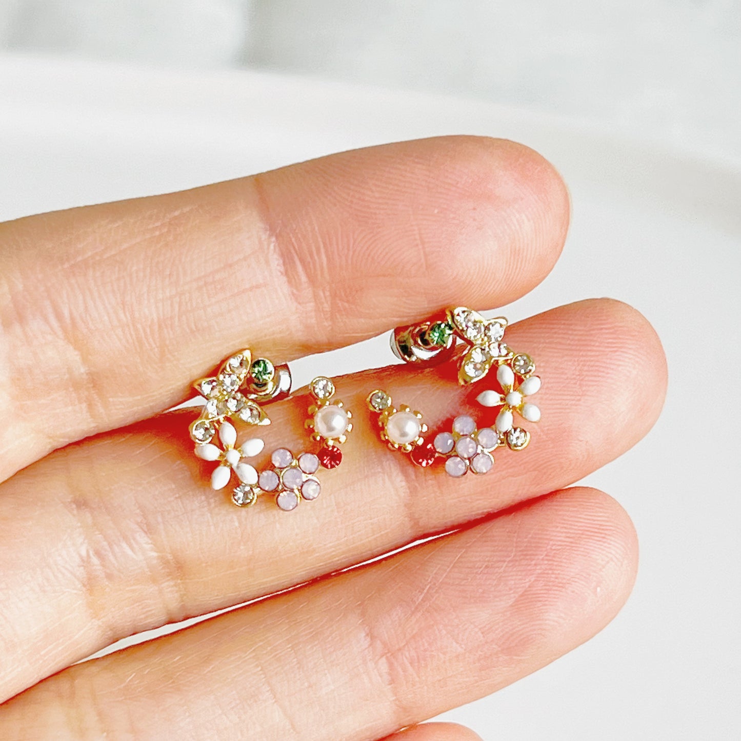 Wild Flowers Wreath Earrings-Ninaouity