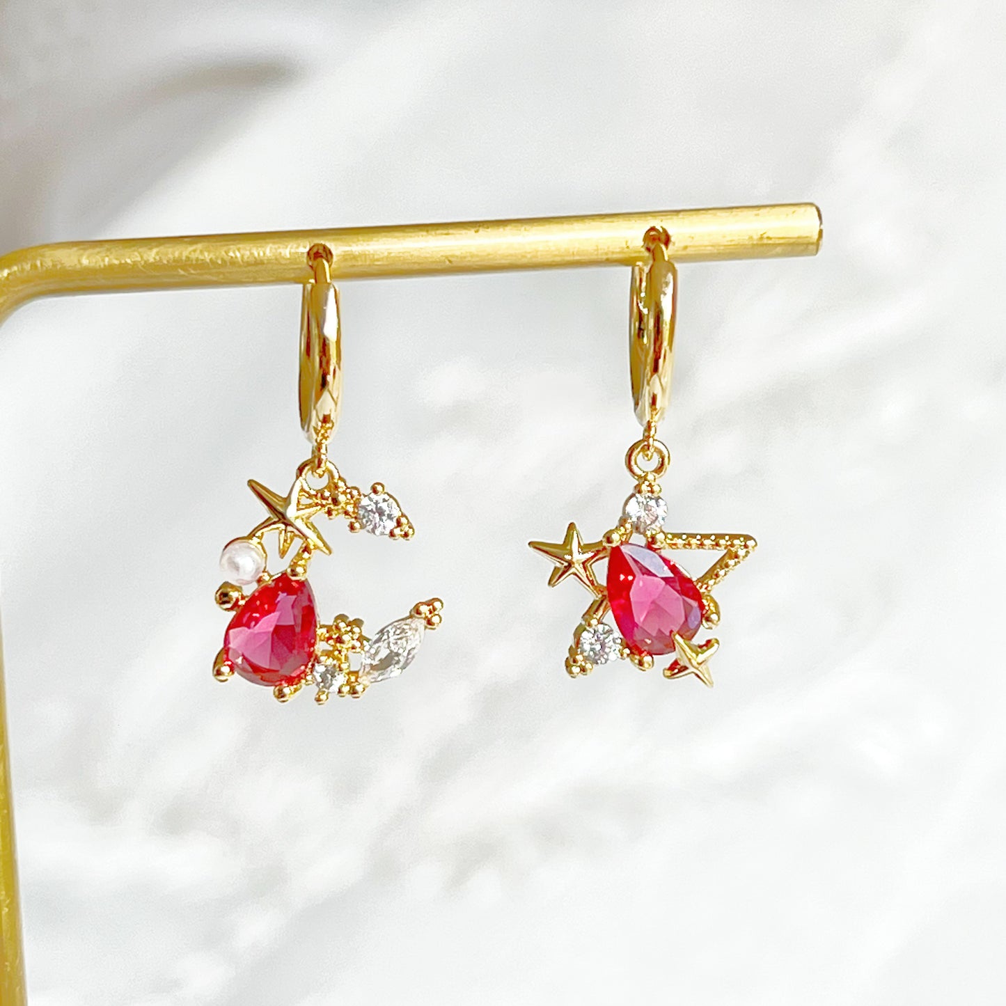Mermaid's Tear Hoop Earrings-Ninaouity