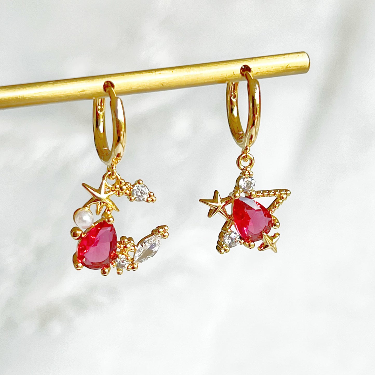 Mermaid's Tear Hoop Earrings-Ninaouity