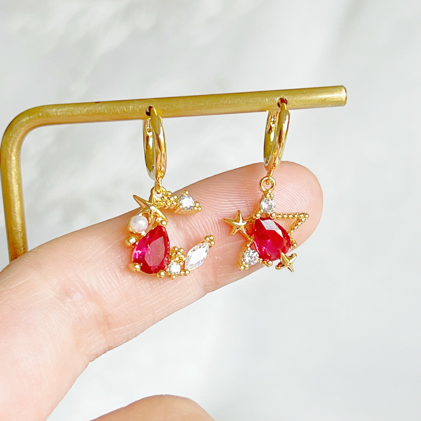 Mermaid's Tear Hoop Earrings-Ninaouity
