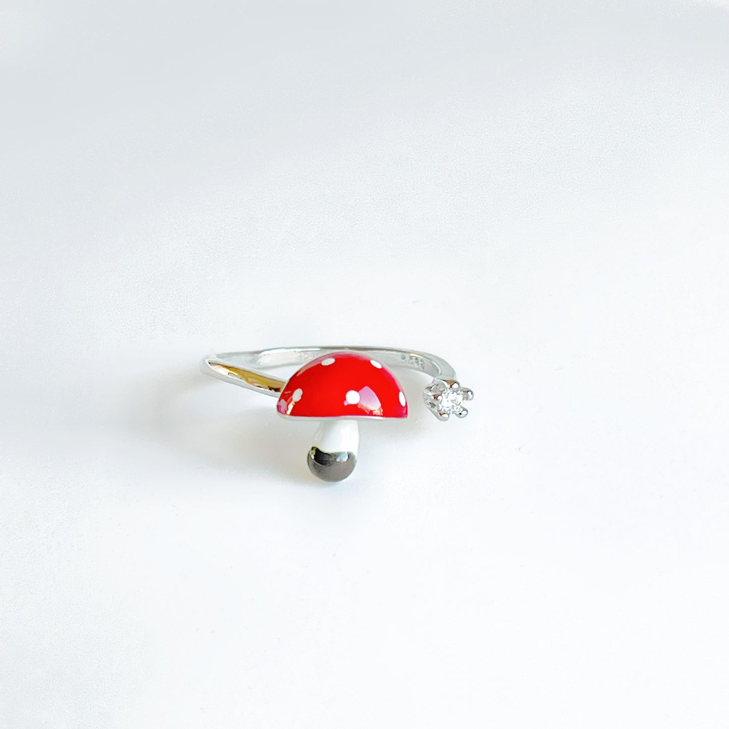 Red Mushrooms Fly Agaric Good Luck Ring-Ninaouity
