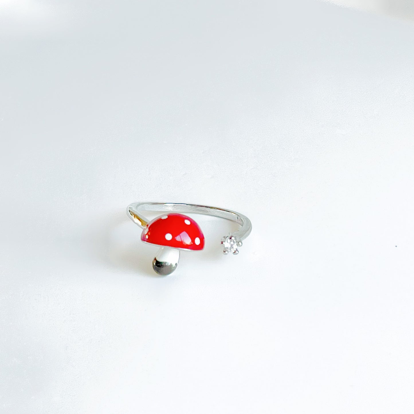 Red Mushrooms Fly Agaric Good Luck Ring-Ninaouity