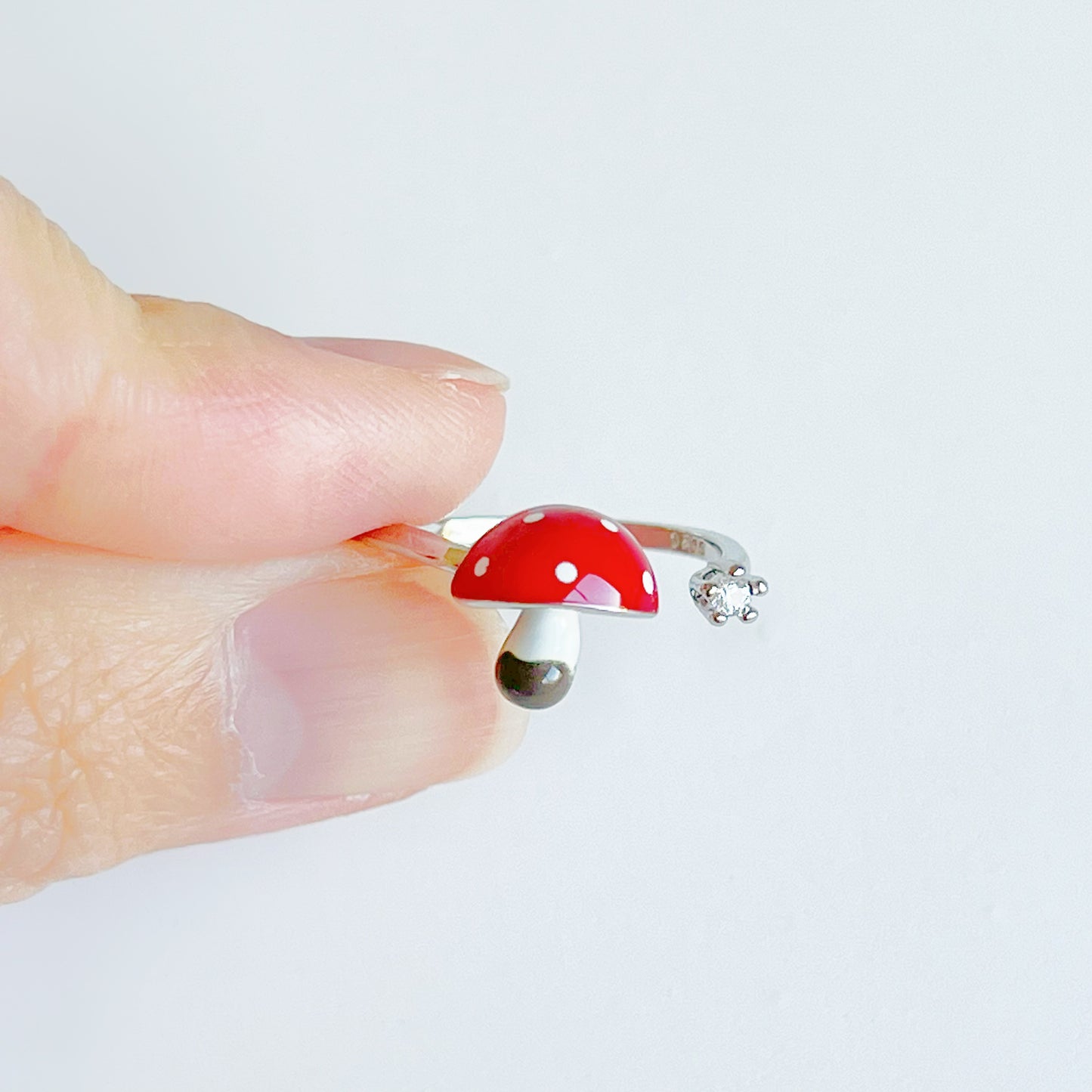 Red Mushrooms Fly Agaric Good Luck Ring-Ninaouity