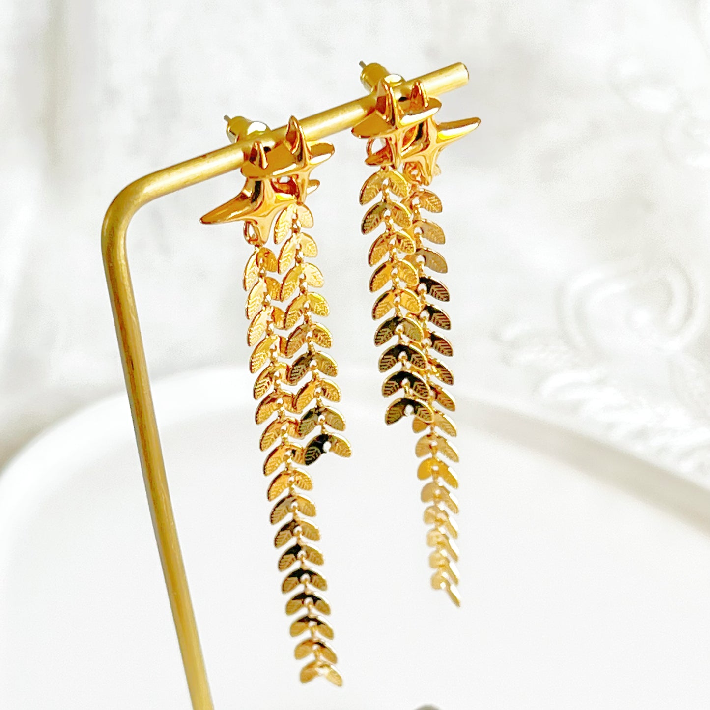 Shining Star Drop Earrings-Ninaouity