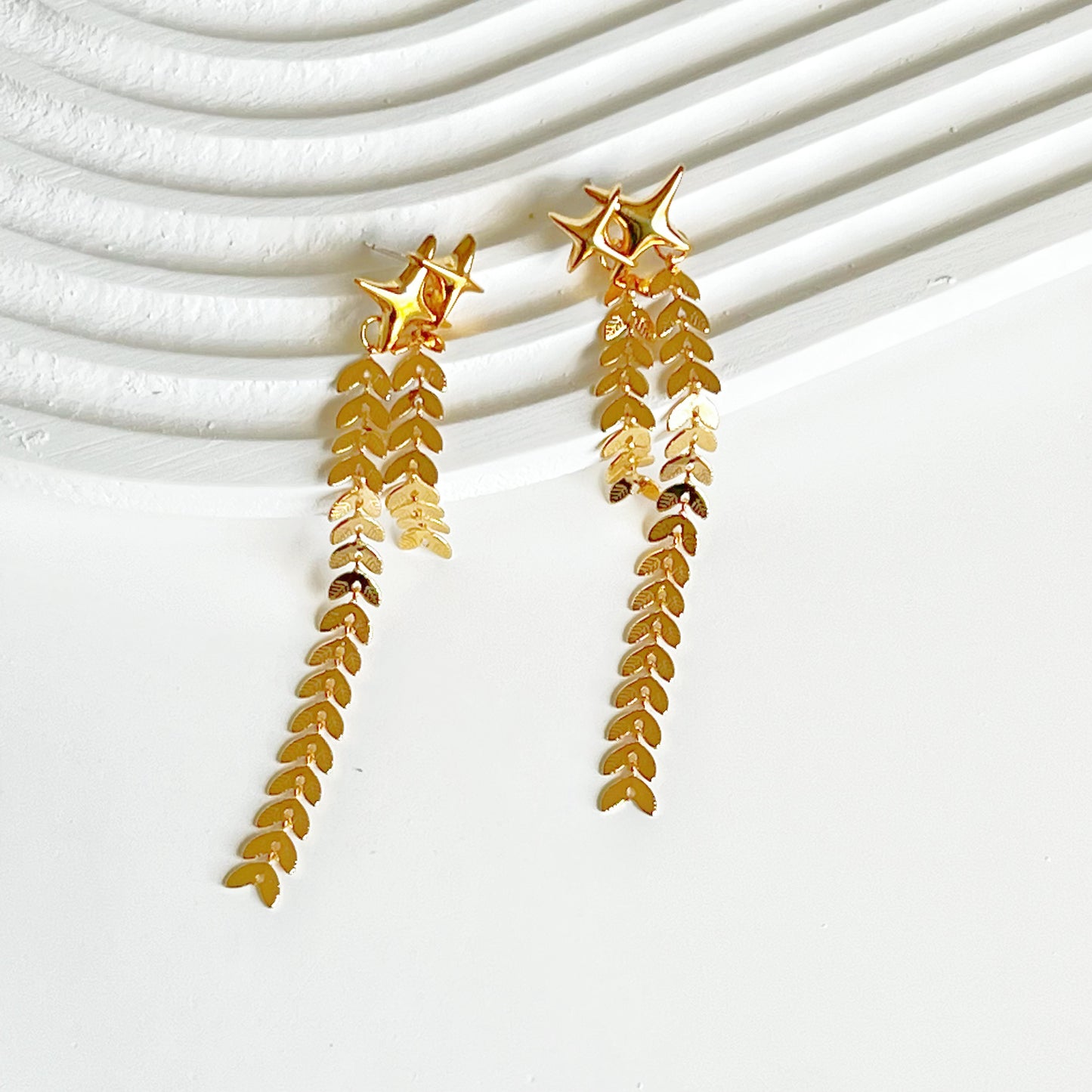 Shining Star Drop Earrings-Ninaouity