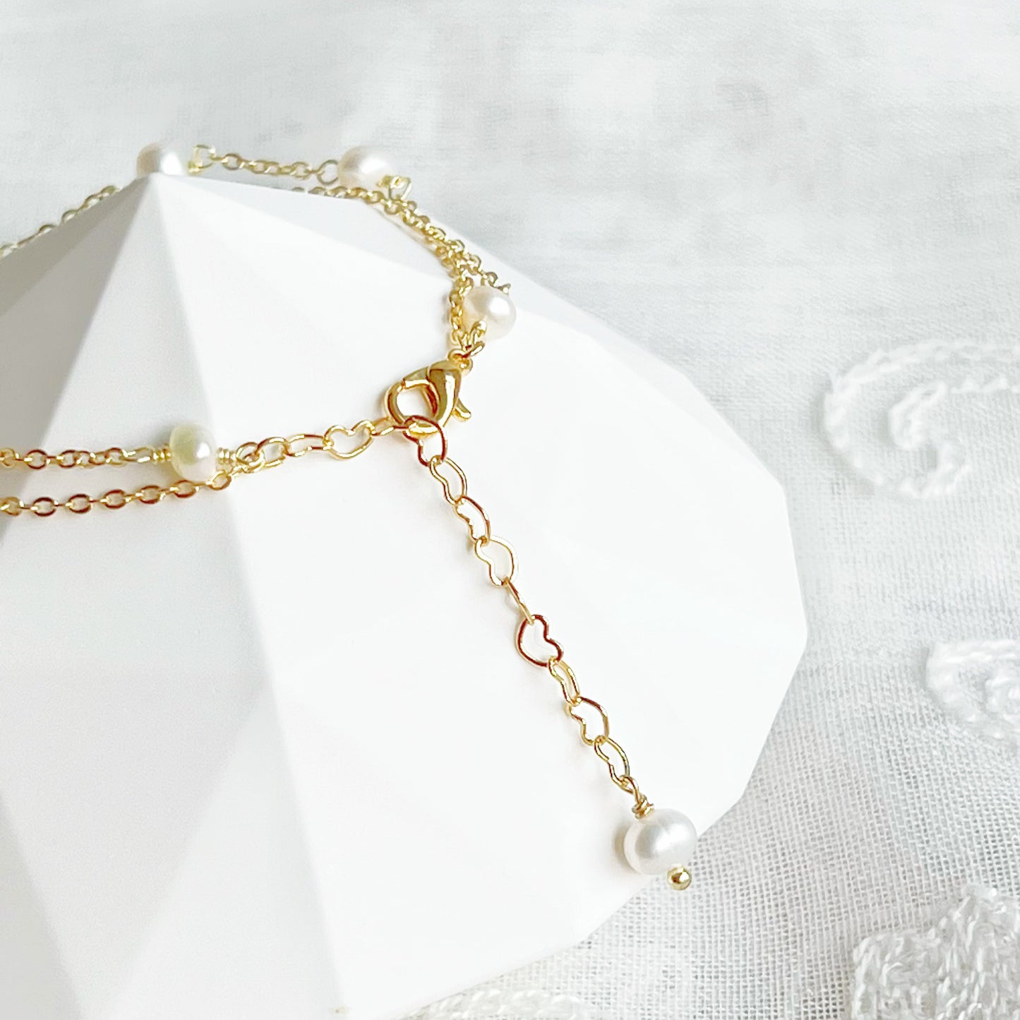 Baroque Pearls and Emerald Green Crystal Bracelet-Ninaouity