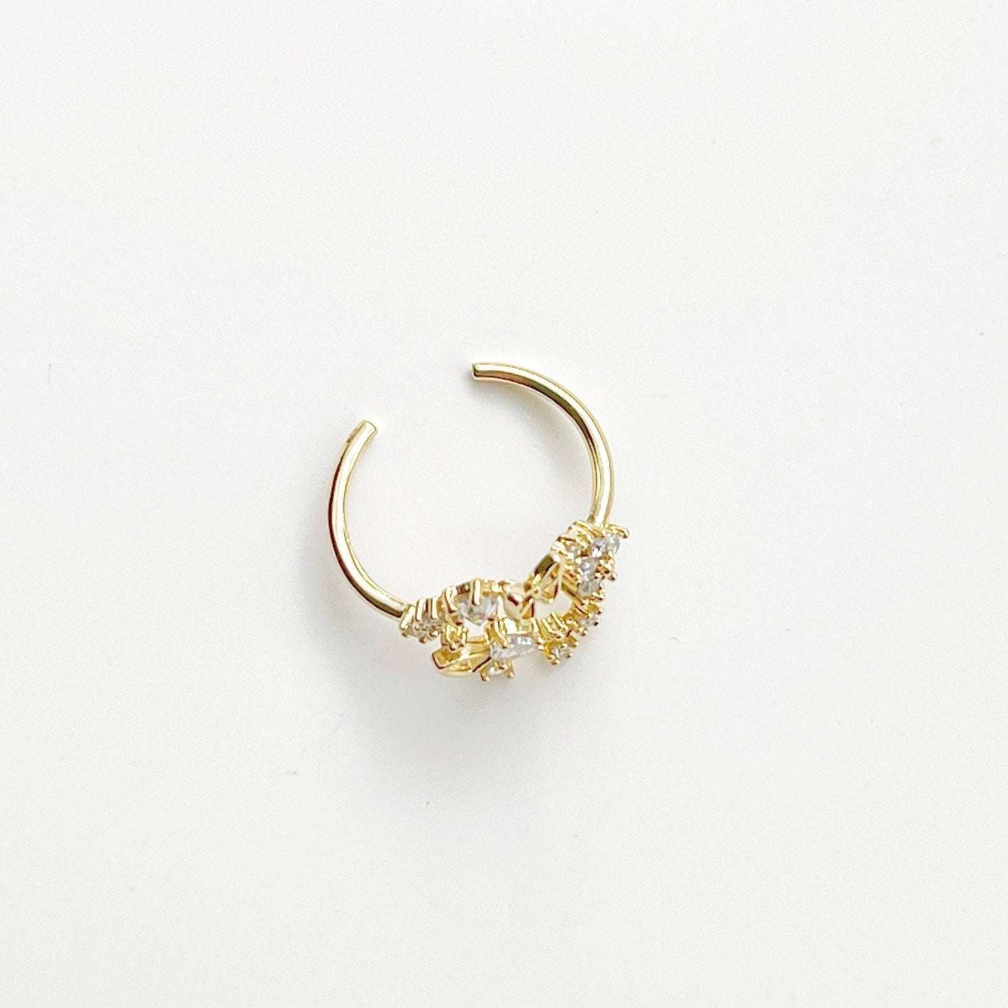 Butterflies Adjustable Ring - Crystal Flowers Adjustable Stackable Ring-Ninaouity