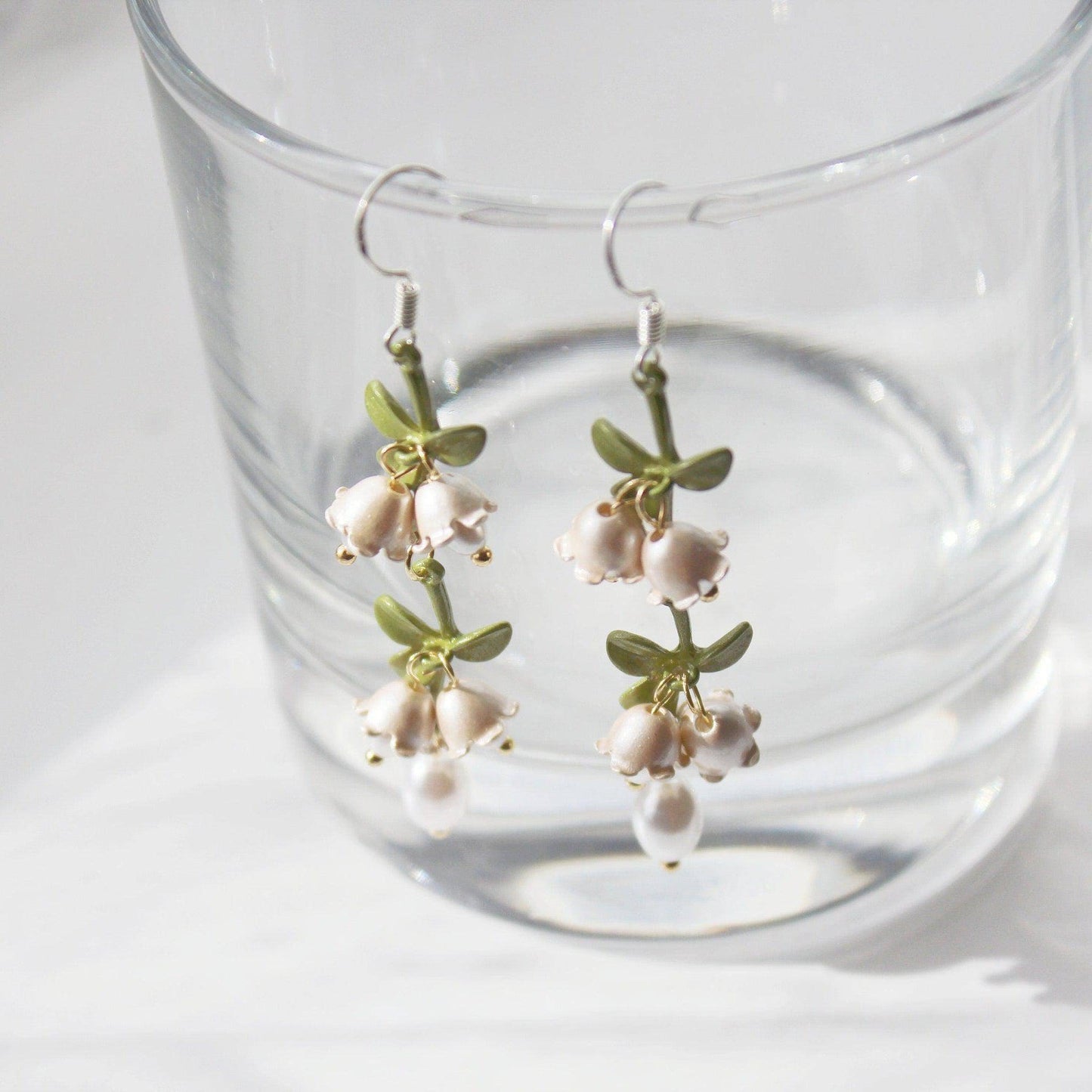Campanula Bellflower Drop Earrings-Ninaouity