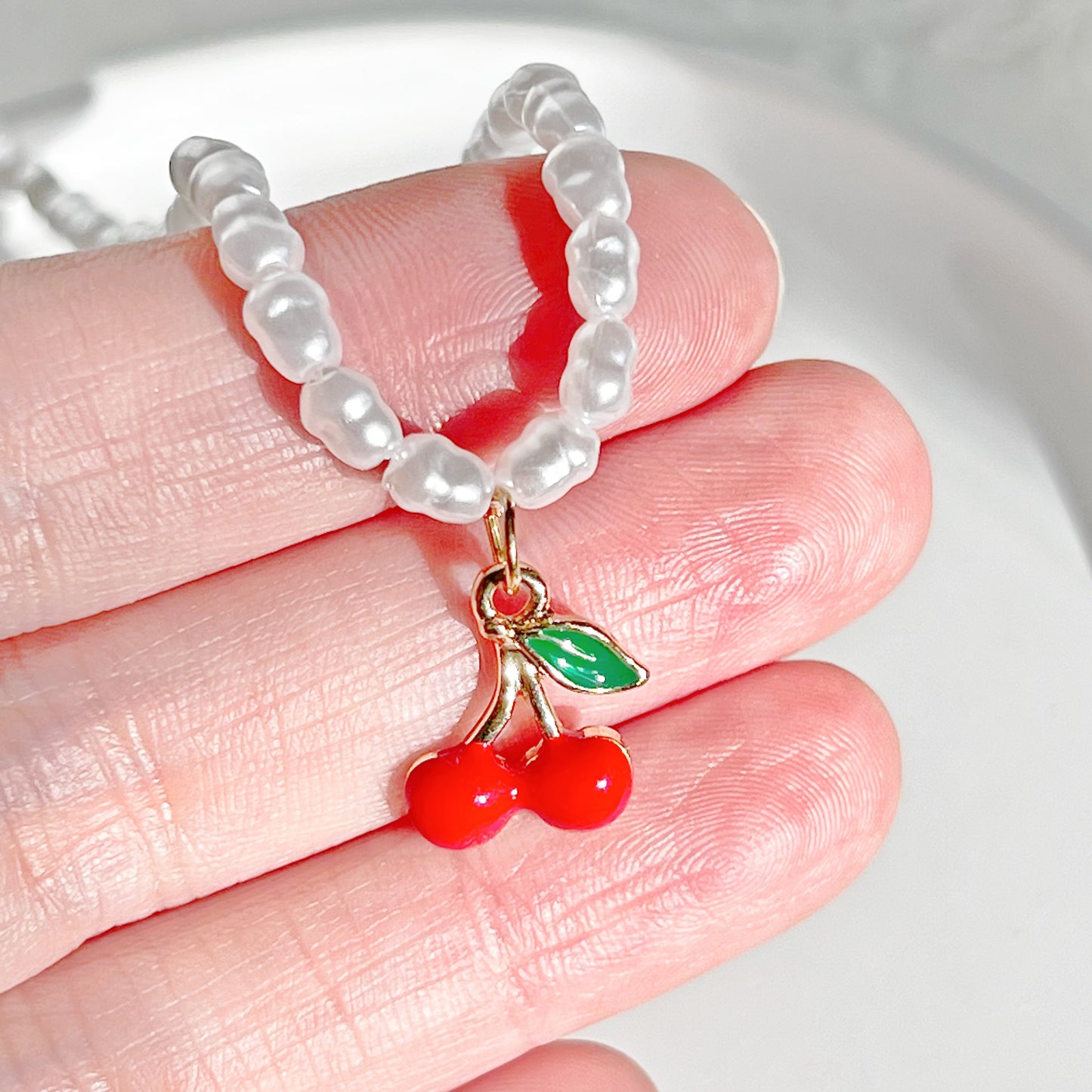 Cherry Charm Necklace-Ninaouity