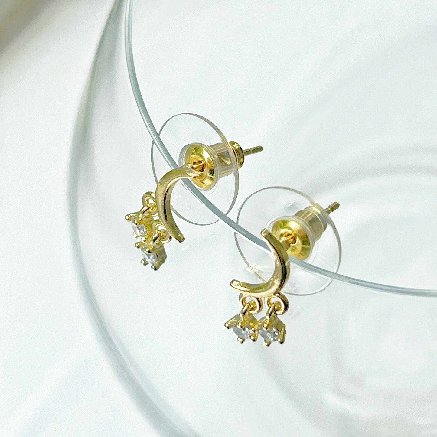 Little Half Moon Earrings-Ninaouity