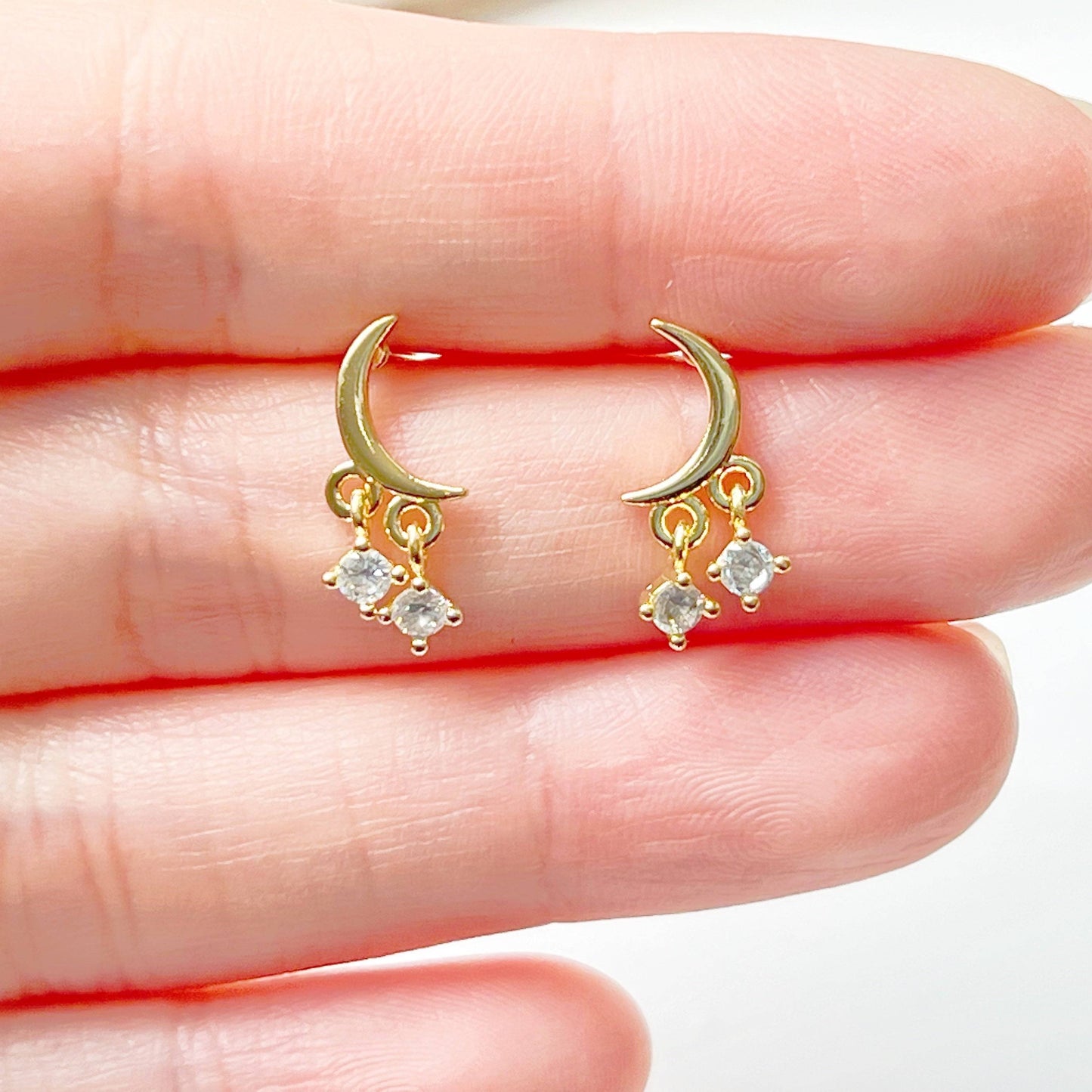 Little Half Moon Earrings-Ninaouity