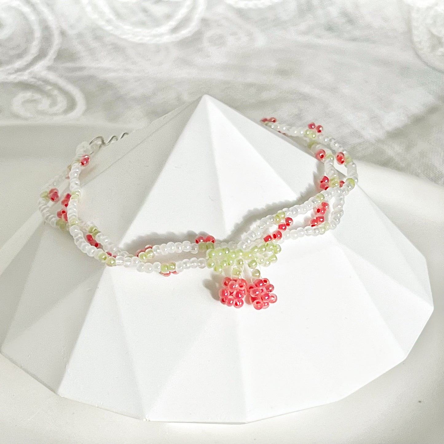Mini Cherry Beaded Bracelet-Ninaouity