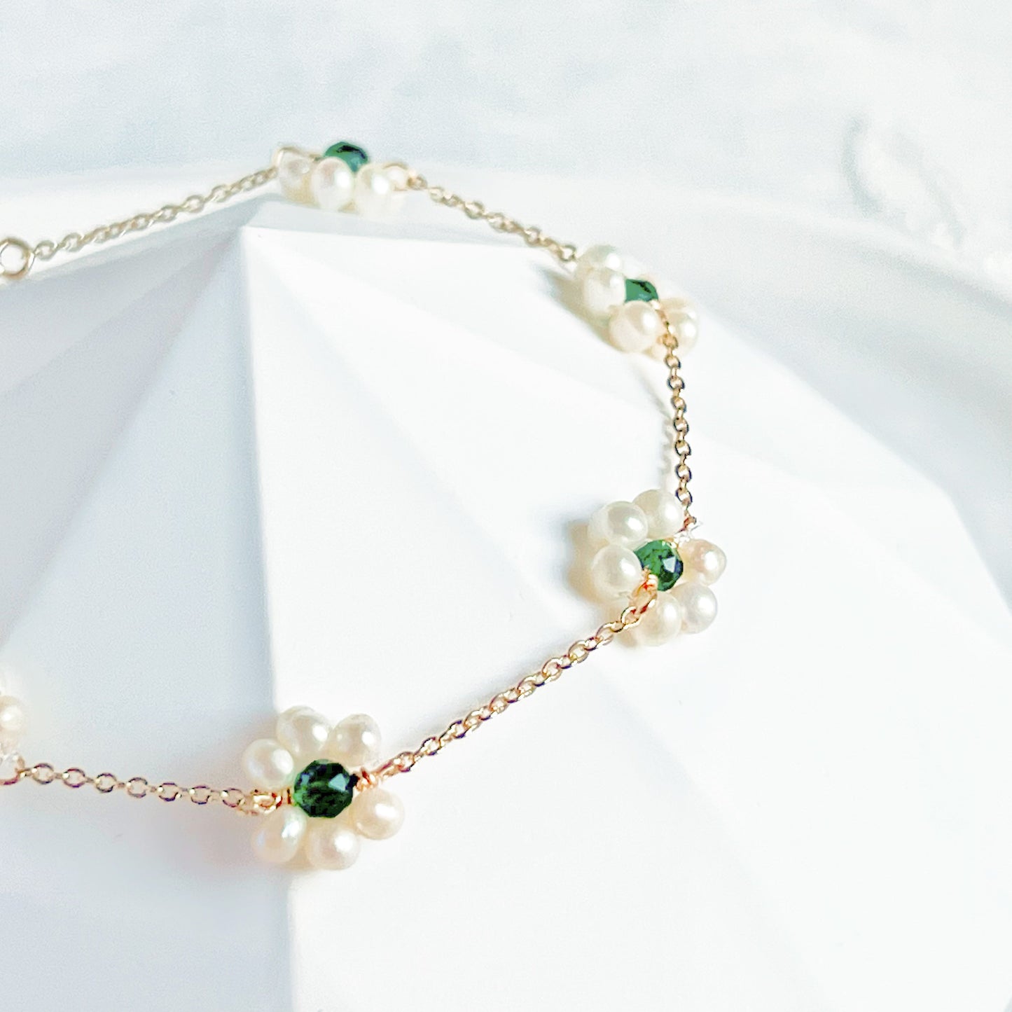 Mini Freshwater Flower Beaded Bracelet-Ninaouity