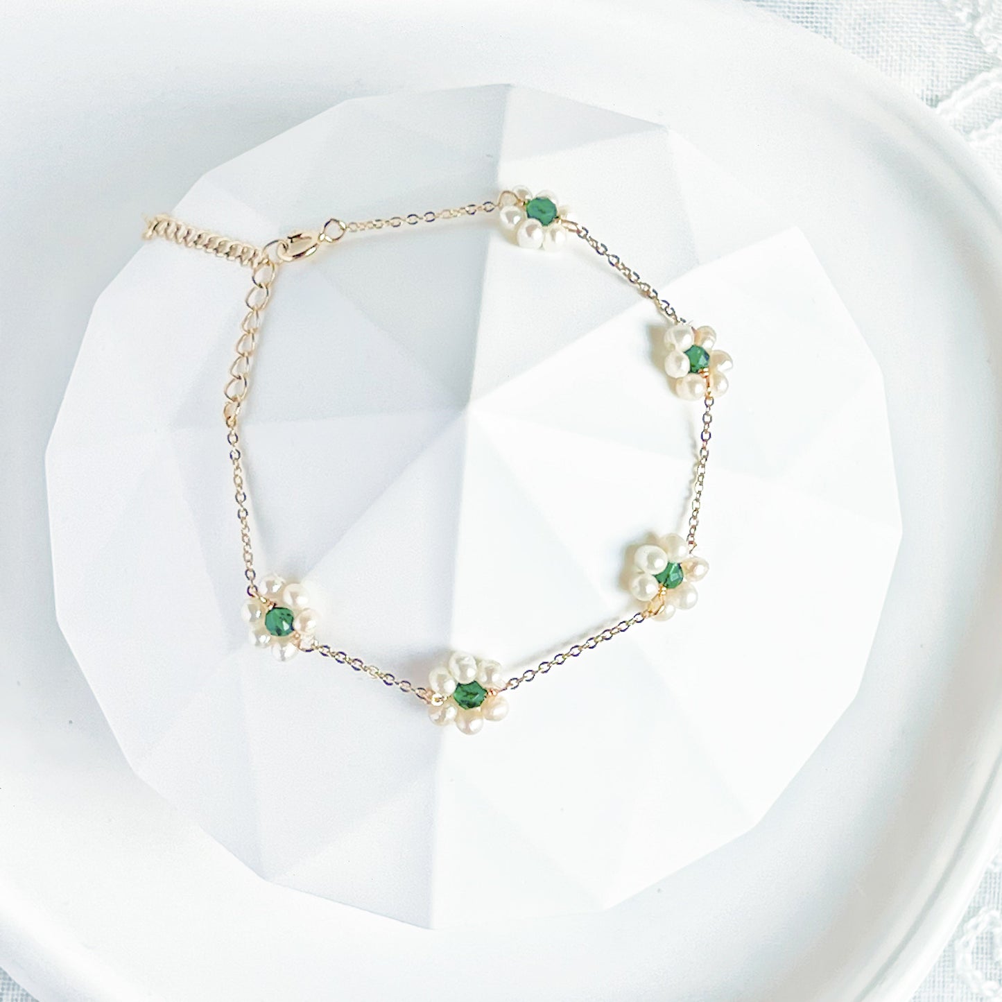 Mini Freshwater Flower Beaded Bracelet-Ninaouity