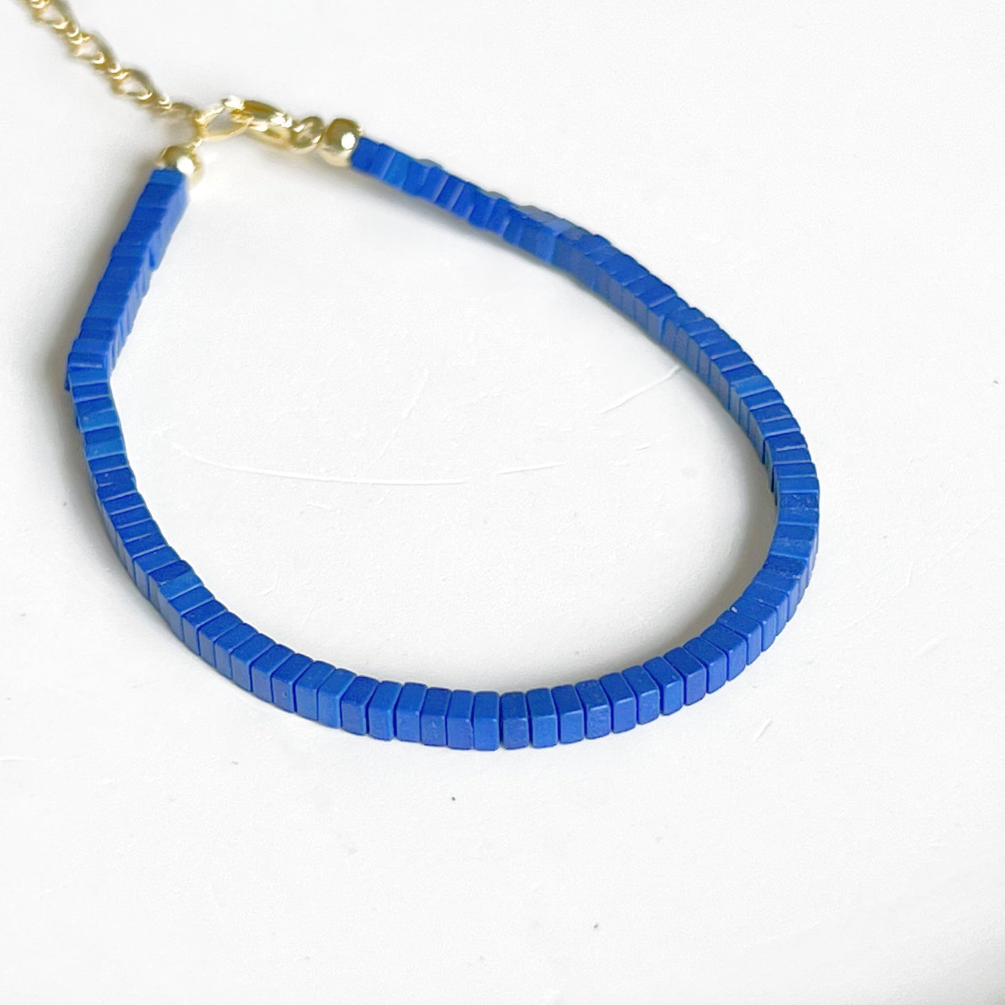 Natural Lapis lazuli Square Beaded Bracelet-Ninaouity