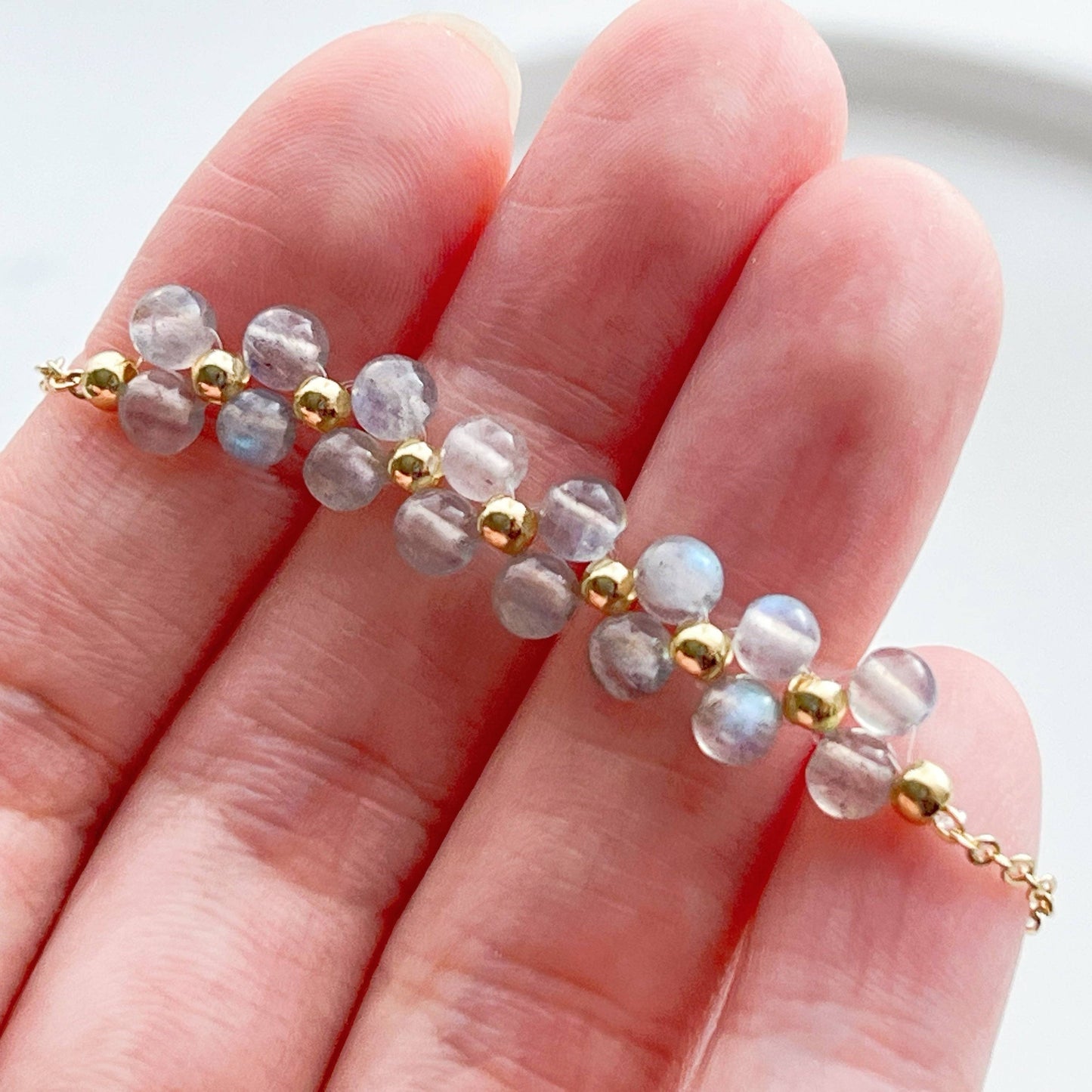Rainbow Moonstone Bracelet-Ninaouity