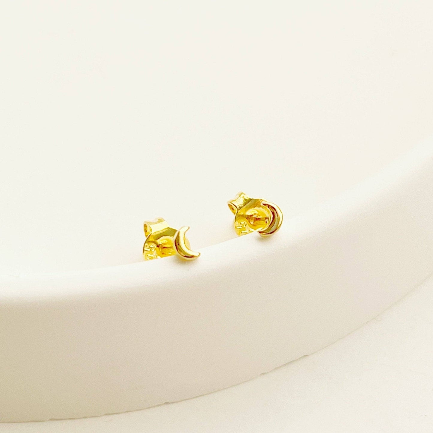 Tiny and Mini New Moon Earrings-Ninaouity