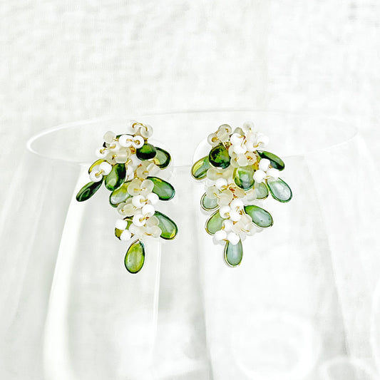 Handmade Olive Branches Earrings-Ninaouity