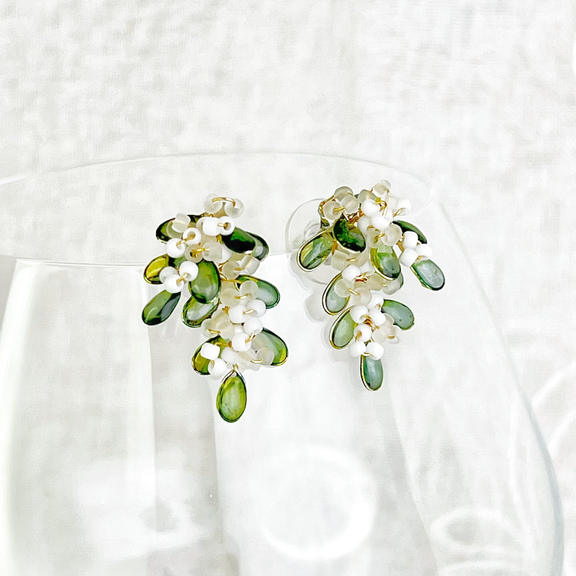 Handmade Olive Branches Earrings-Ninaouity