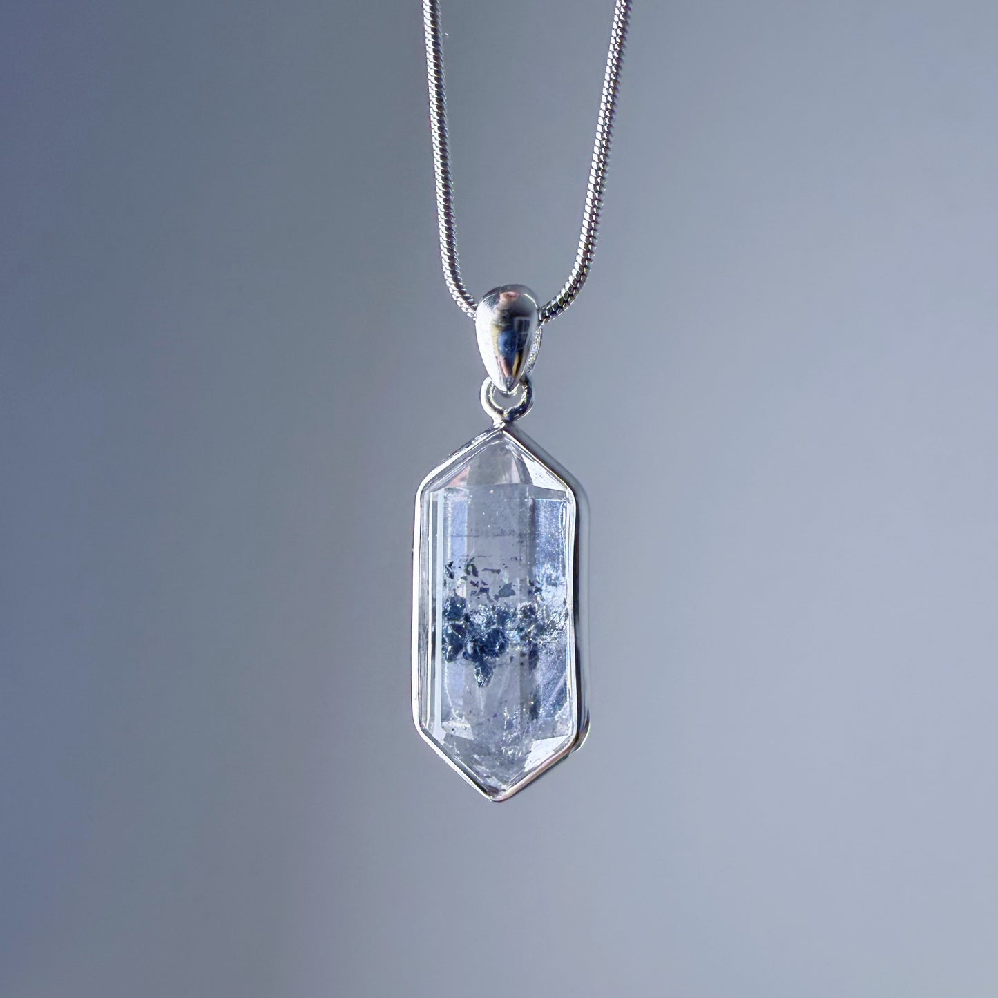 Quartzberry - Natural Herkimer Diamond Quartz Crystal Necklace - One-of-a-kind