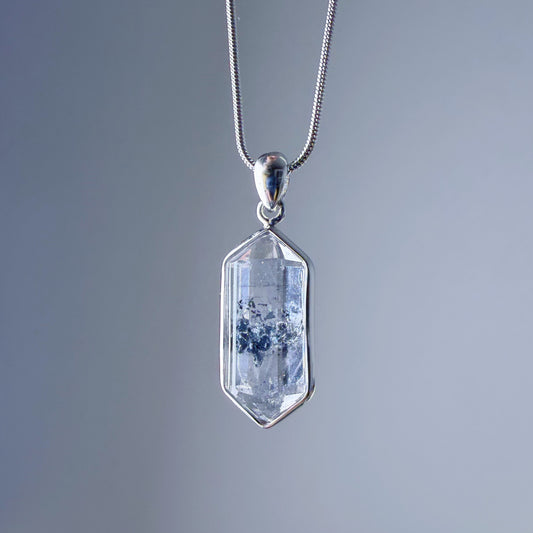 Quartzberry - Natural Herkimer Diamond Quartz Crystal Necklace - One-of-a-kind