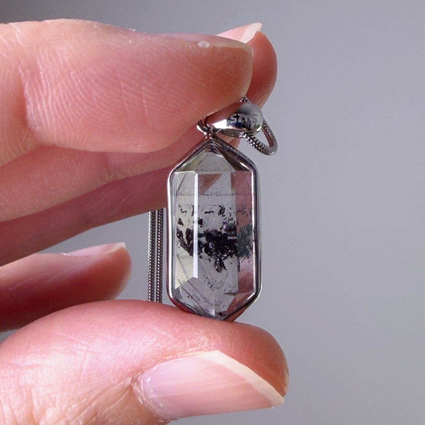 Quartzberry - Natural Herkimer Diamond Quartz Crystal Necklace - One-of-a-kind