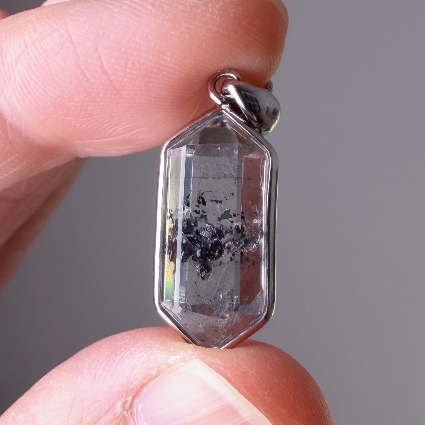 Quartzberry - Natural Herkimer Diamond Quartz Crystal Necklace - One-of-a-kind