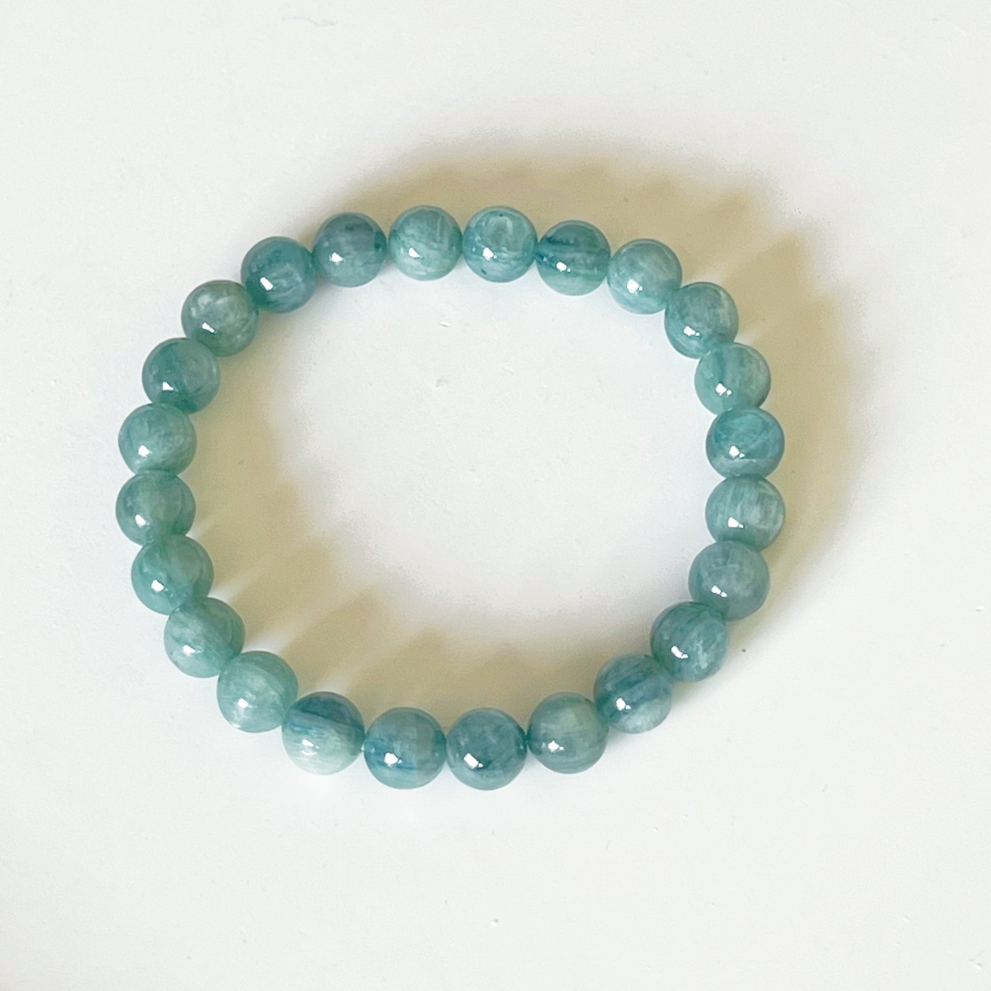 Heart Chakra Green Kyanite Crystal Bracelet-Ninaouity