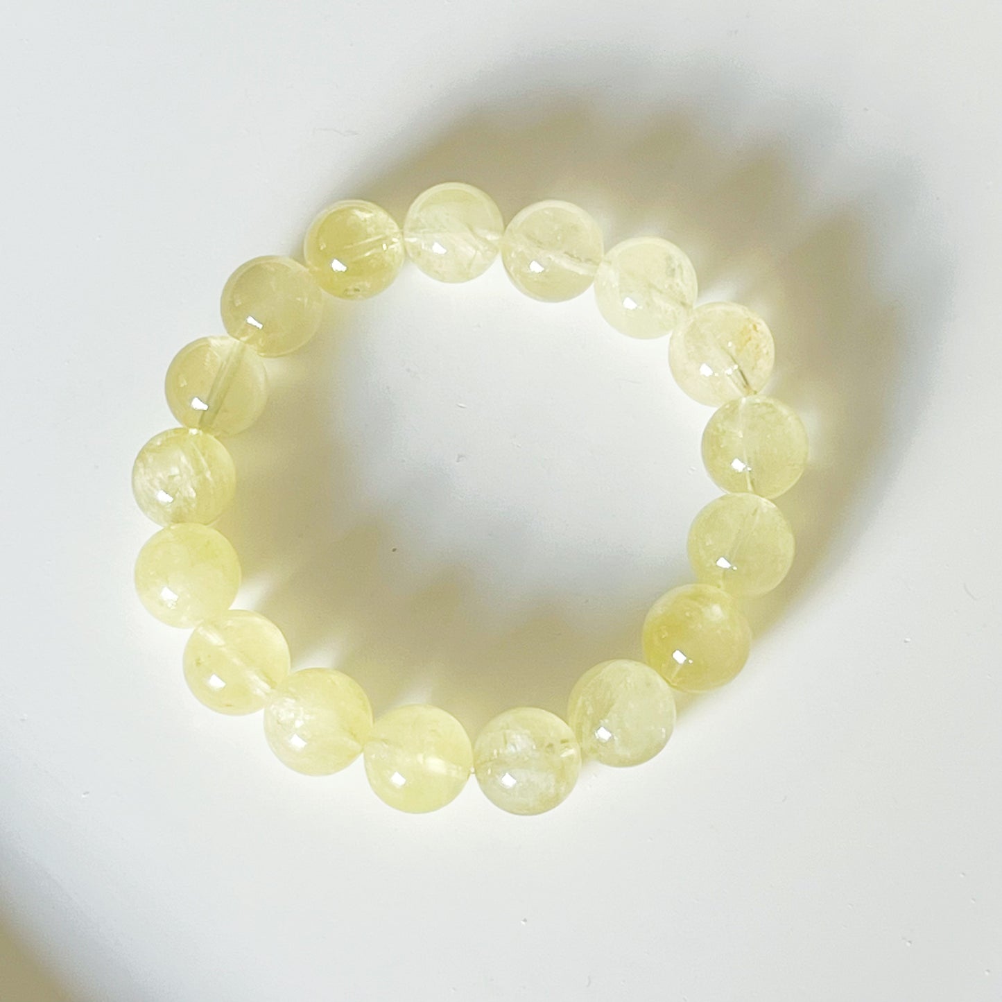 Third Eye Chakra Lemon Quartz Crystal Bracelet-Ninaouity