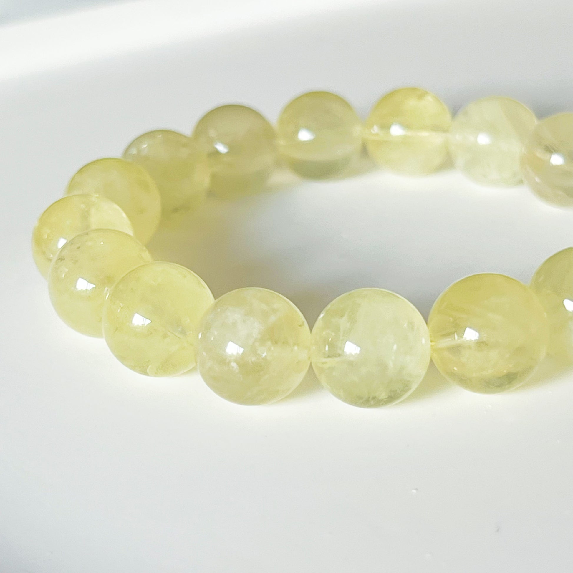 Third Eye Chakra Lemon Quartz Crystal Bracelet-Ninaouity