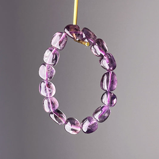 Crown Chakra Natural Amethyst Crystal Freeform Bracelet-Ninaouity