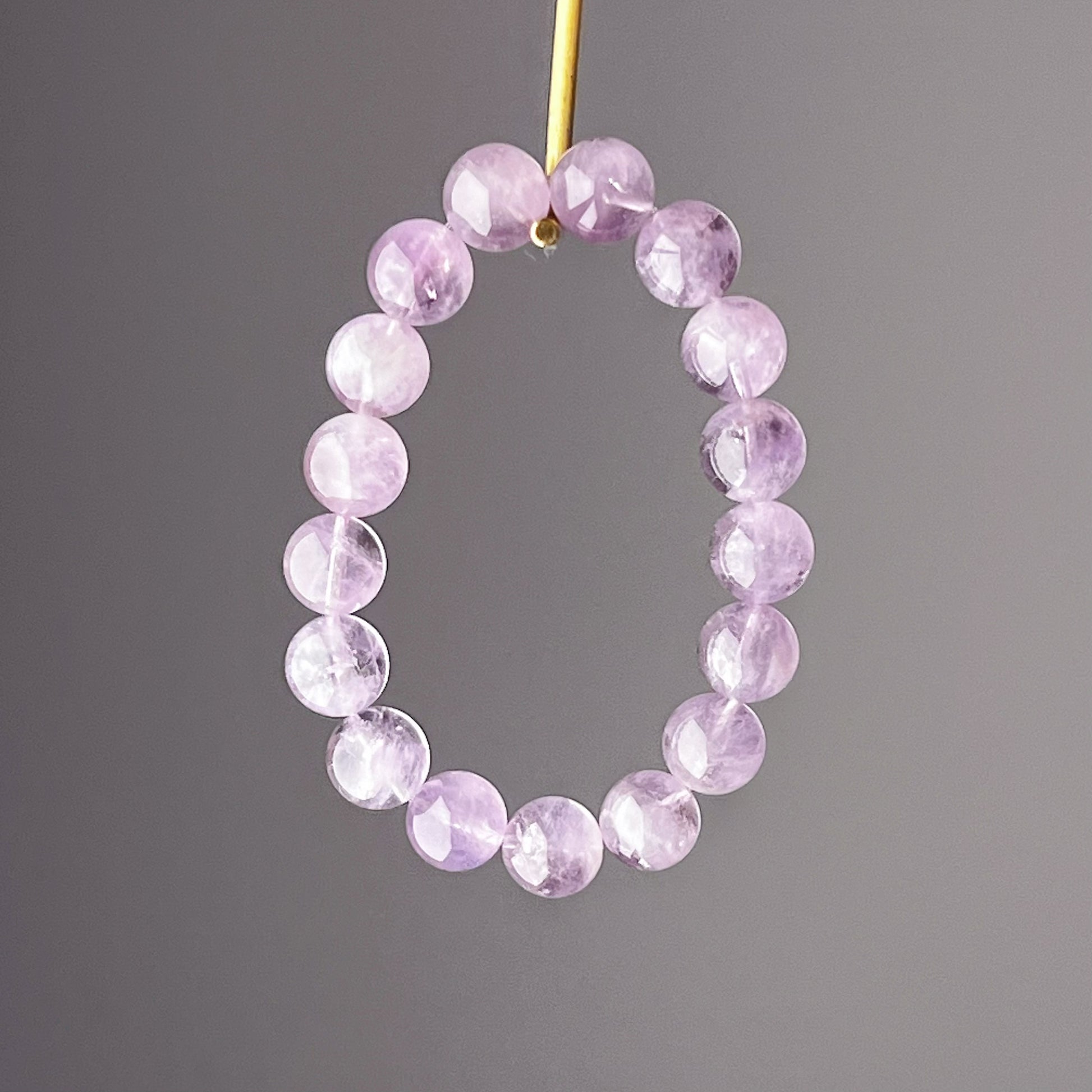 Crown Chakra Natural Lavender Amethyst Crystal Bracelet-Ninaouity