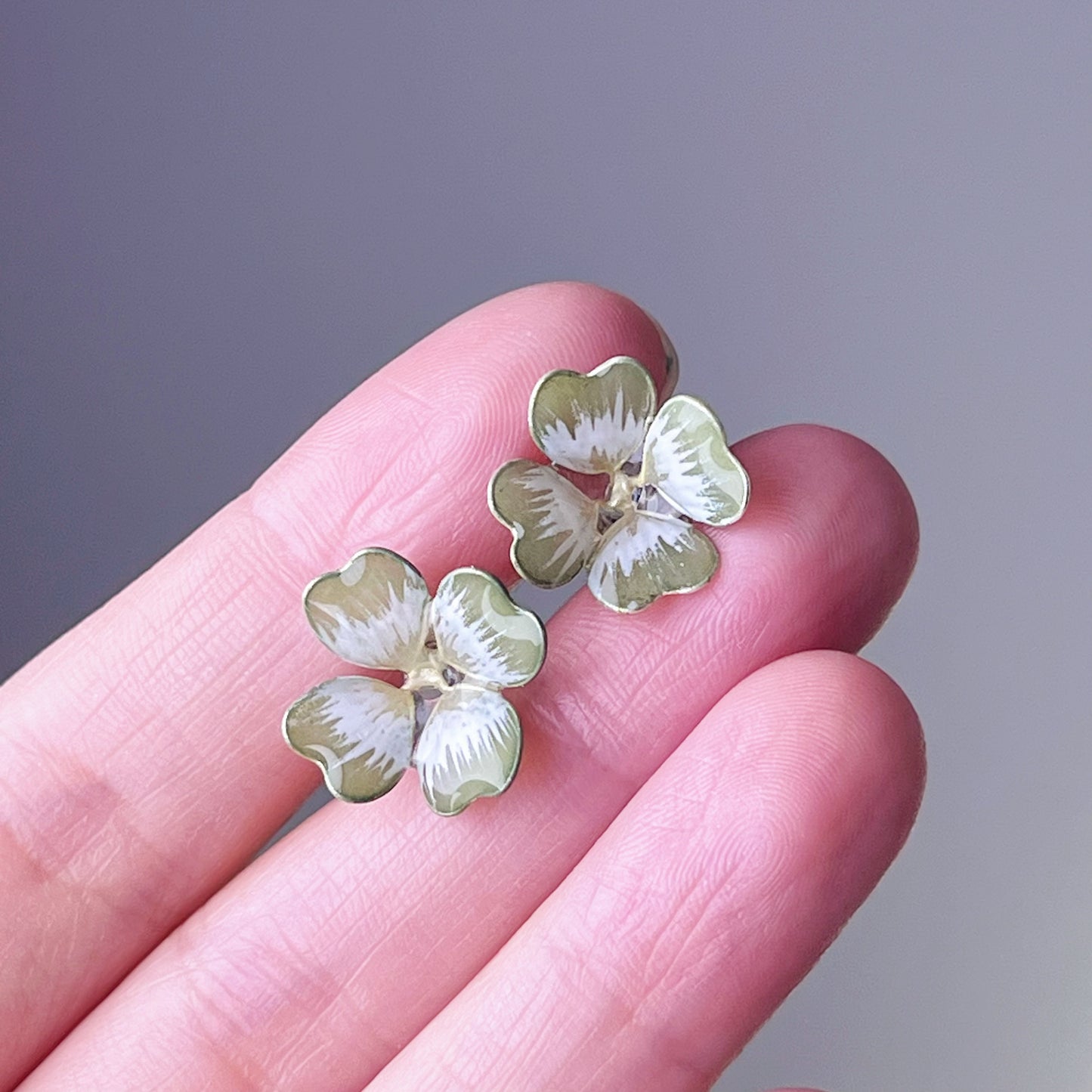 Handmade Four-leaf Clover Shamrock Earrings-Ninaouity