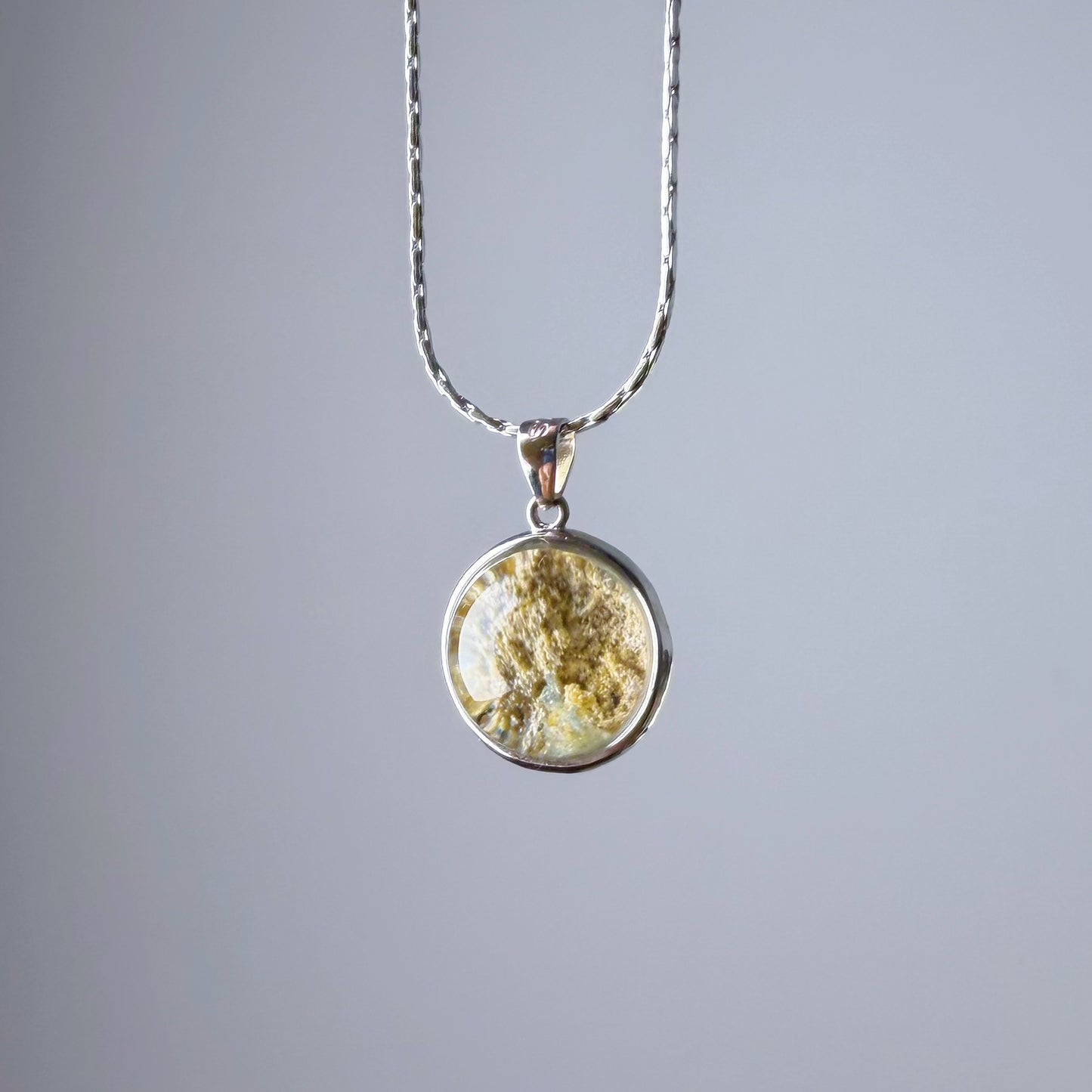 Quartzberry - Natural Yellow Phantom Quartz Crystal Necklace - One-of-a-kind