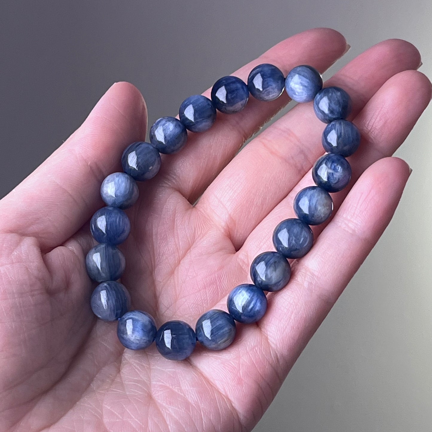 Throat Chakra Blue Kyanite Crystal Bracelet-Ninaouity