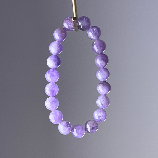 Crown Chakra Natural Lavender Amethyst Crystal Beads Bracelet-Ninaouity